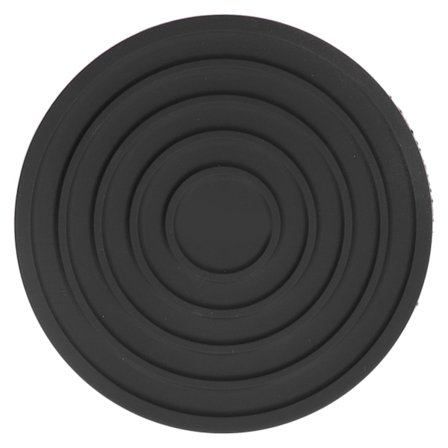 Köksunderlägg Livsmedelsklassad silikon Värmebeständig förtjockad design Rund bordstablett för restauranghem Svart