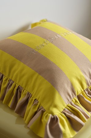 Jotex - Putetrekk 50x50 Cm Gul/beige - LOUD - Kjøp Pynteputer & trekk hos Jotex