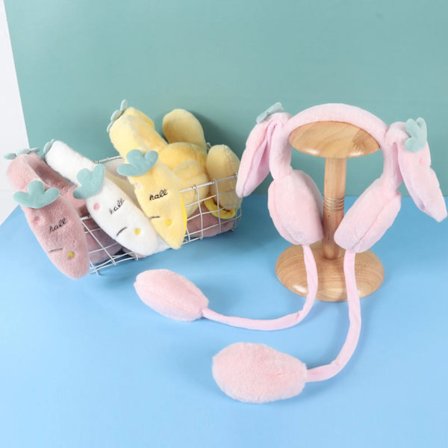 Earmuffs For Women Winter Warm Plush Kawaii Movable Airbag Ear Movable Airbag Ear Muffs Girls Winter Y2k Ear Warmer Orejeras