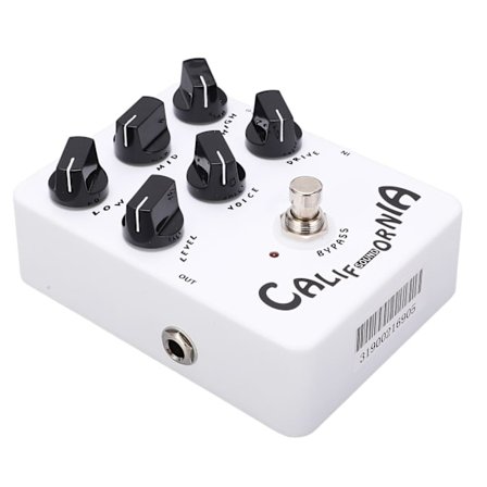 Högtalarsimulator Effektpedal Metall Vit Elgitarr Pedaler JF-15 Full Distortion