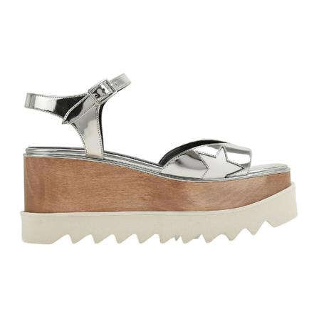 Stella McCartney Vegan wedges , Grijs , Dames , Maat: 39 EU Sleehakken