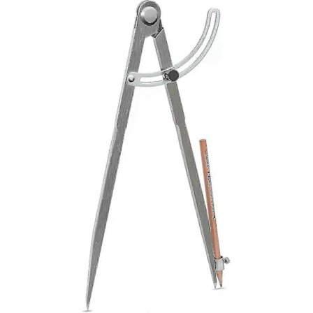 Profesjonell Stor Passer for Trearbeid, 12 Tommers Passer med Vinge, Passer for Geometri, Passer Tegneverktøy - JS