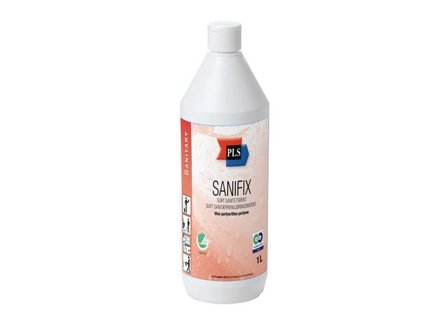 PLS Sanitetsrent Sanifix oparfymerad 1L - Lyreco - Städ och hygien - Rengöringsmedel - Sanitetsrent