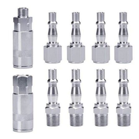10 stk Air Line Slange Fittings Kompressor Connector