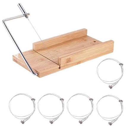 Ostehøvl & Osteskærer Træ Ostehøvl med 5 Udskiftnings-tråde Osteskærer til Brød H