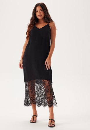 SELECTED FEMME Slfedith Strap Midi Dress Black Tøj