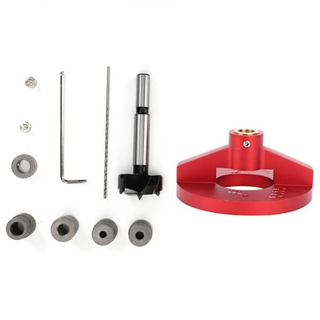 Puuntyöstö Itsekeskittyvä Pystyporaustuki Poranterän Ohjain Reiänlävistin Puusepäntyökalu 35mm