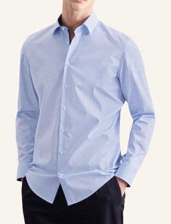 Seidensticker Business Kent Patch13 - Blue - 44