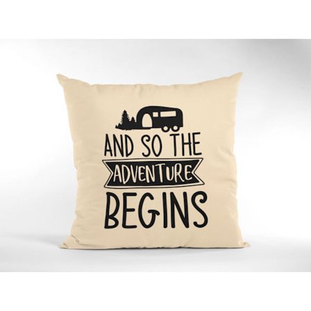 kuddfodral kudde 50x50cm And so the adventure begins