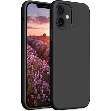 Kompatibel med mobilskal iPhone 12 mini skal silikon, ultratunt flytande silikonskal