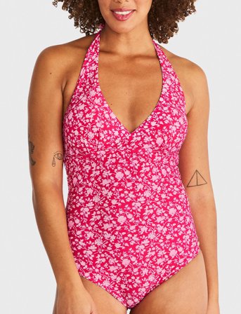 Abecita Haiti Halterneck Swimsuit - Pink - B/C x 46