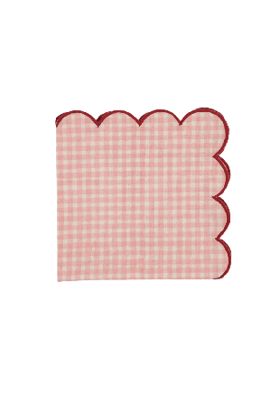 Pick A Poppy Vichy Servett - 45x45 Cm Bordstextil Rosa