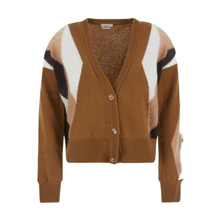 Ballantyne, Cardigan Bruin, Dames, Maat:S