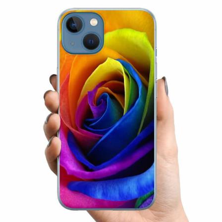 Apple Iphone 14 Plus Tpu Mobilskal Rainbow Rose