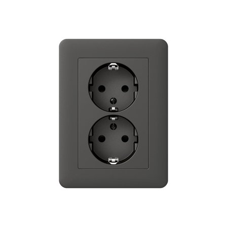 Schneider Electric WDE008487 Vägguttag 2-vägs, Strömbrytare & vägguttag