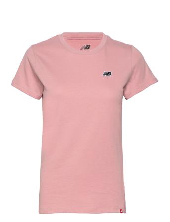Nb Small Logo Tee T-shirts & Tops Short-sleeved Rosa New Balance*Betinget Tilbud