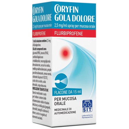 Coryfin Gola Dolore*Spray Mucosa Orale 15ml 0,25%