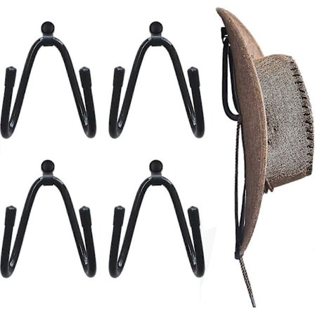 Cowboyhatteholder Hatteholder Hattorganiseringsholder Hat Vægbeslag - 4/pk Ingen Hat
