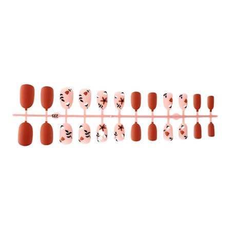 Snabbt Applicerbara Höstnaglar Pumpa Blomdesign Thanksgiving Tryck på Naglar