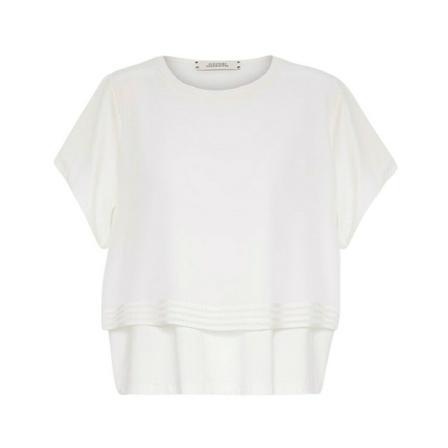 Dorothee Schumacher, playful-volumes-o-neck-shirt Wit, Dames, Maat:L