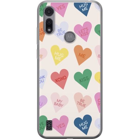 Kompatibelt Mobildeksel til Motorola Motorola Moto E6i CandyHearts