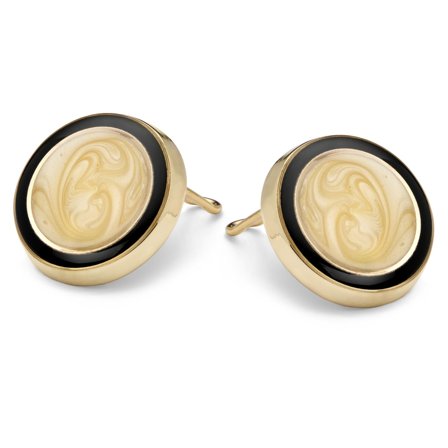 Czarno-złociste osłony na guziki dla mężczyzn - Osłony na guziki