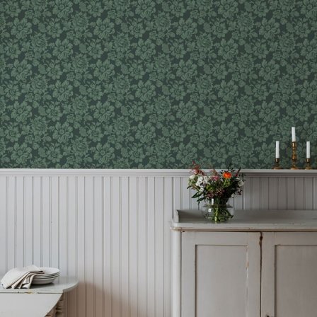 Duro Tapet, Högstatorpet 695-05 Gammalsvenska QuickUp, L, Grön, Färg & tapeter