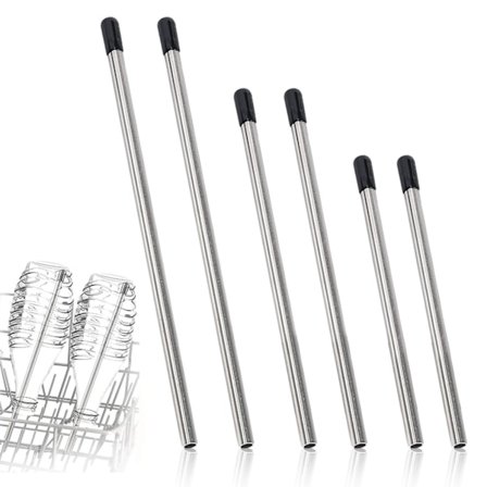 6-pack rostfria flaskhållare, diskmaskinsinsats kompatibel, diskmaskinsinsats flaskor, flaskhållare, diskmaskinsglas hållare för alla