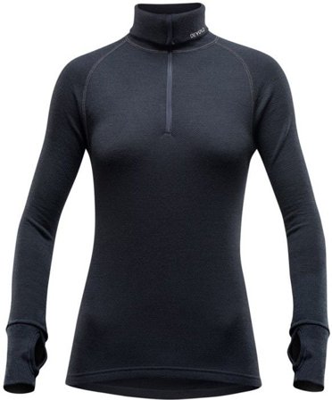 Devold Expedition Woman Zip Neck Black
