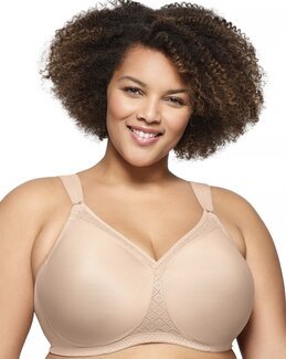 T-shirt-bh uden bøjle Beige - H95 - Glamorise