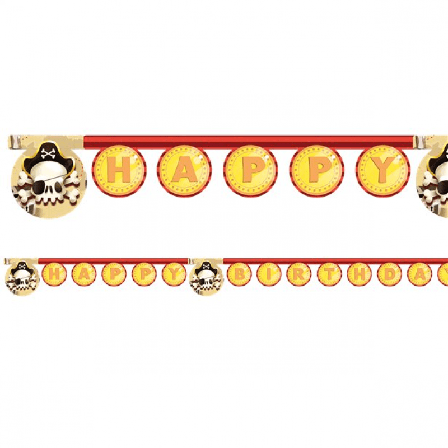 Banner Mektige Pirat 200 cm