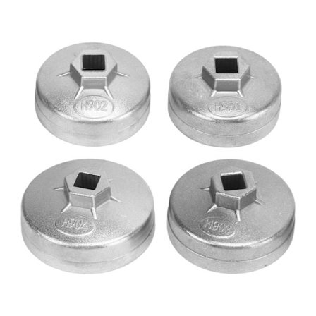 4st Oljefilternyckel Aluminiumlegering Effektiv oljefilterlock Borttagningsverktyg för Bluebird