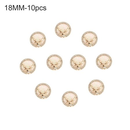 10st Älg Rhinestone Buttons Skjorta Knappar 18MM10PCS 10PCS