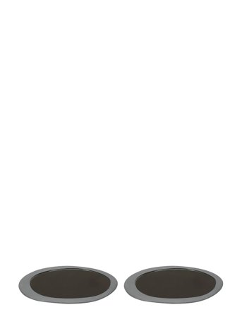 Valerie Objects Plate Maarten Baas L Set Of 2 - Black - Ø 33.6 CM