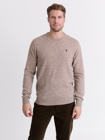 MATCH - Canmore genser - Redford - Str. S - Herre - Gensere & Cardigans - Brun - 80% ull-lam, 20% nylon-resirkulert