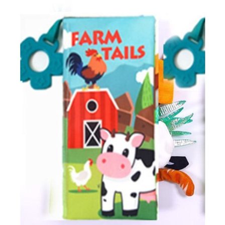 En bog legetøj, Touch and Feel Knitrestofbog Tidlig Udvikling Interaktion Egnet til Drenge og Piger Gård Udgave