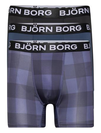 Performance Boxer 3P Boxershorts Multi/mønstret Björn Borg