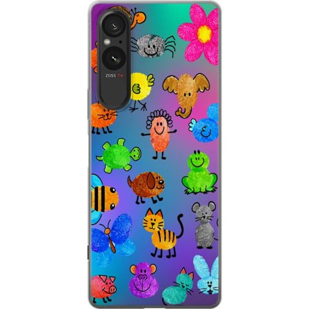 Kompatibel Mobilcover til Sony Xperia 10 VI Little Scribble Friends