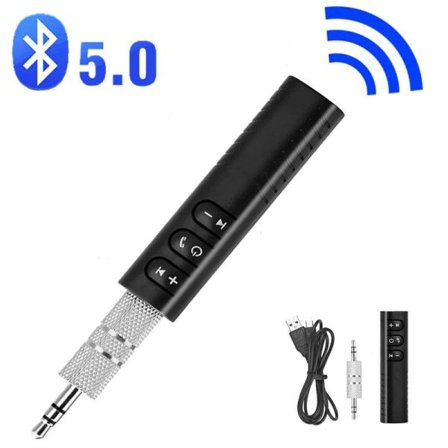 Trådløs Bluetooth 5.0 Receiver Transmitter Adapter 3.5mm Jack