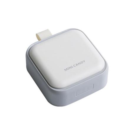 Bärbar Mini Pillbox (vit)