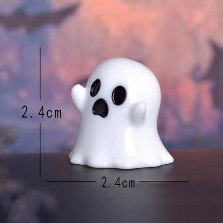 Figurin Miniature Sødt Tegneserie Græskar Spøgelse Mikro Landskabs Dekorationer til Halloween Dekorationer Hjem Kontor Skrivebord Værelse Dekoration 