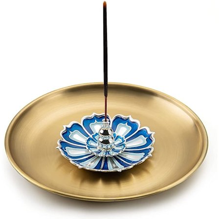 Røgelsesholder Lotus Røgelsesbrænder Røgelsesholder Messing Røgelsesholder Imitation Kobber Legering Røgelsesplade Røgelsespind Røgelse Husholdning 