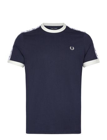 Fred Perry Taped Ringer T-Shirt - Blue - S