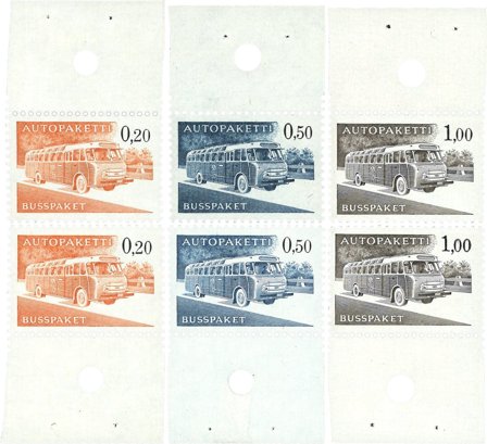 Finland 1963 - Buspakkemærker - LAPE 10-13 - Postfrisk