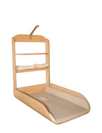 ROBA Wooden Wall-Mounted Changing Shelf - Beige - 85X 49X 76.5CM