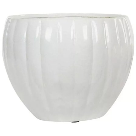 Hvid Emalje Krukke - Mårbacka