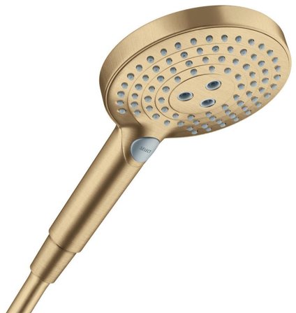 Hansgrohe Raindance Select S120 26530140 Handdusch 3 stråltyper, Ø125 mm, borstad brons, Badrum