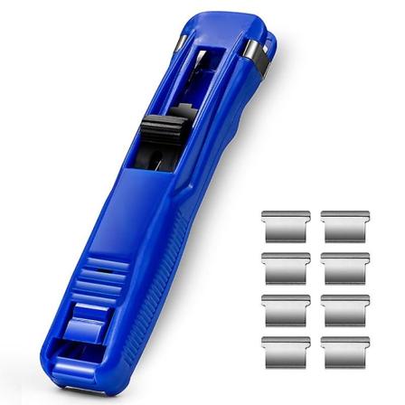 Leikepultti kiinteillä klipseillä, sidontaleike, uudelleenkäytettävä kannettava työntökiinnike, ei Blue