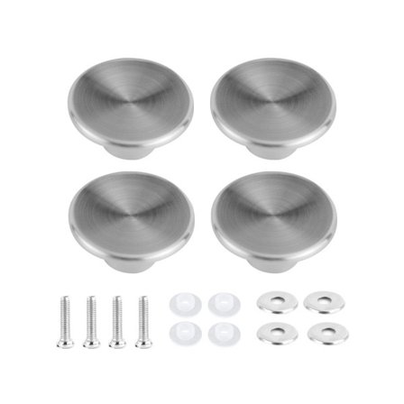 Grytlocksknopp Grytlocksknoppar Diskmaskin Ugnsknopp Rostfritt Stål Grytlock Lock Handtag Ersättningskit 4 st