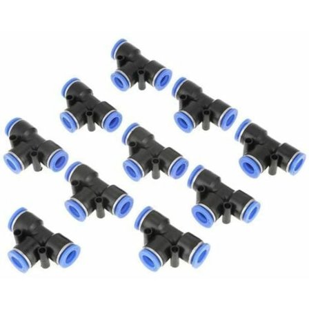10 kpl Pneumatiikka Letku Muoviputki Liittimet Liitäntä Ilmajohto 10mm